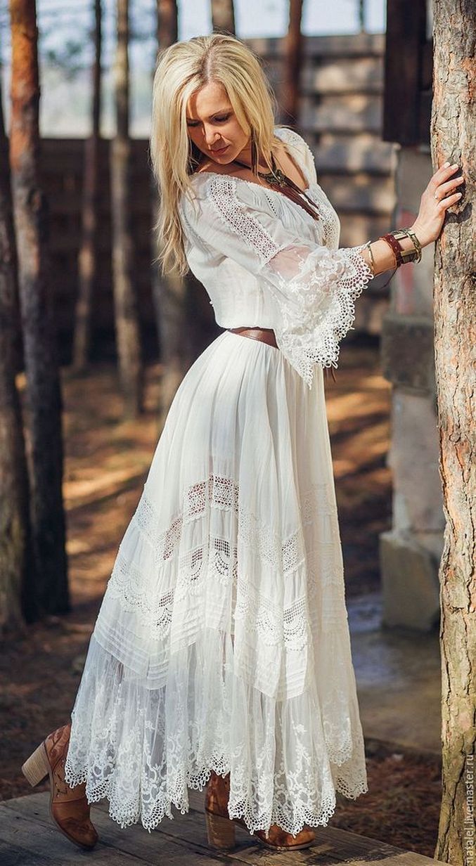 Rustic Western Wedding Dress