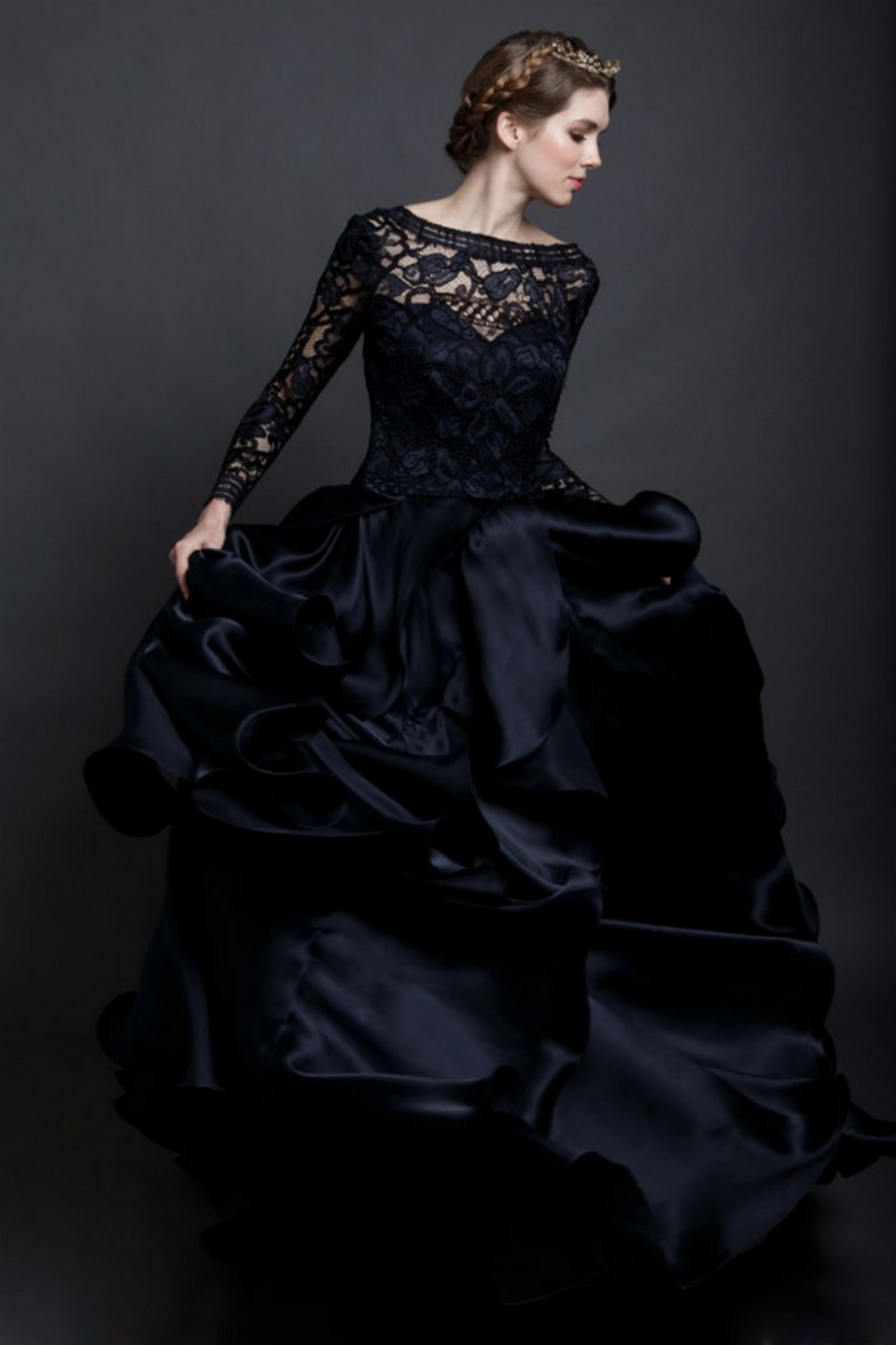 30 Black Long Sleeve Wedding Dresses ideas – Style Female