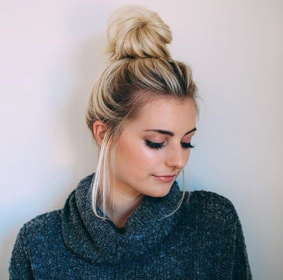 40 High Messy Bun Hairstyles Ideas 21 – Style Female