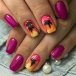 40 Beach Themed Nail Art for Summer Ideas 12