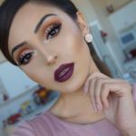 40 Burgundy Makeup Look Ideas 18