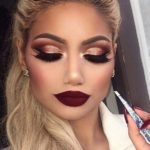 40 Burgundy Makeup Look Ideas 25