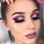 40 Burgundy Makeup Look Ideas 4