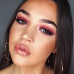 40 Burgundy Makeup Look Ideas 44