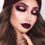 40 Burgundy Makeup Look Ideas 9