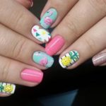 40 Cute Flamingo Themed Nail Art Ideas 1
