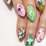 40 Cute Flamingo Themed Nail Art Ideas 12