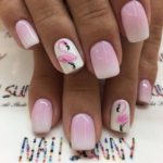 40 Cute Flamingo Themed Nail Art Ideas 15