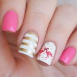 40 Cute Flamingo Themed Nail Art Ideas 16