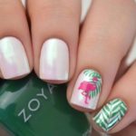 40 Cute Flamingo Themed Nail Art Ideas 19