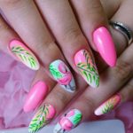 40 Cute Flamingo Themed Nail Art Ideas 46