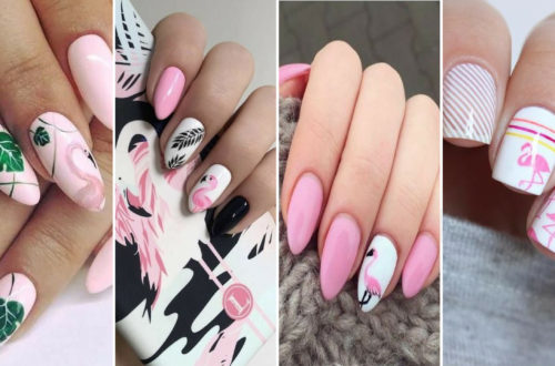 40 Cute Flamingo Themed Nail Art Ideas
