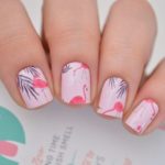 40 Cute Flamingo Themed Nail Art Ideas 6