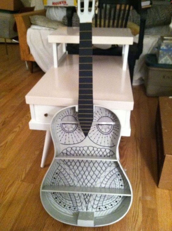 40 DIY Repurpose Old Guitars Ideas 40 Style Female