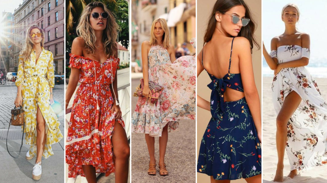 40 Fashionable Floral Print Dresses for Summer Ideas