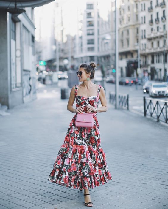 40 Fashionable Floral Print Dresses for Summer Ideas 35