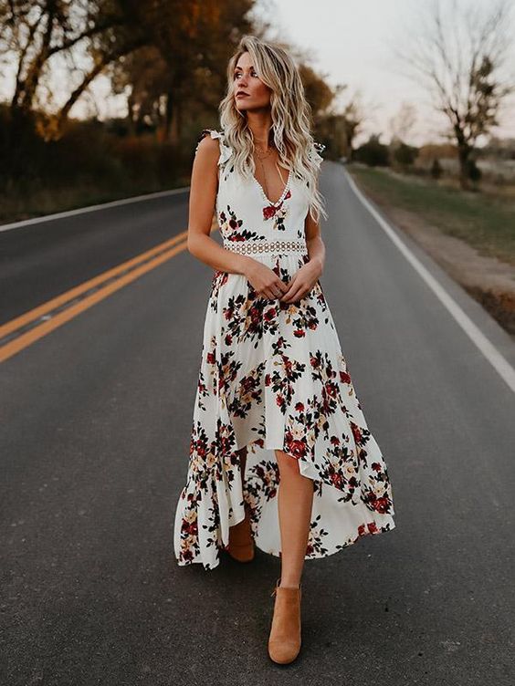 40 Fashionable Floral Print Dresses for Summer Ideas 44