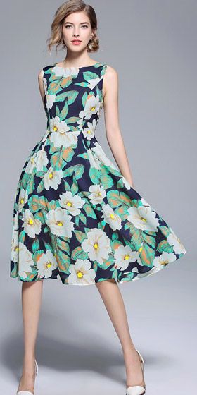 40 Fashionable Floral Print Dresses for Summer Ideas 5