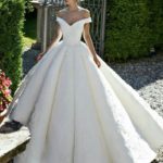 40 Off the Shoulder Wedding Dresses Ideas 12