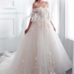 40 Off the Shoulder Wedding Dresses Ideas 17