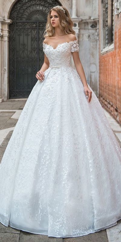 40 Off the Shoulder Wedding Dresses Ideas 3 – Style Female