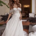 40 Off the Shoulder Wedding Dresses Ideas 30