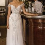 40 Off the Shoulder Wedding Dresses Ideas 6