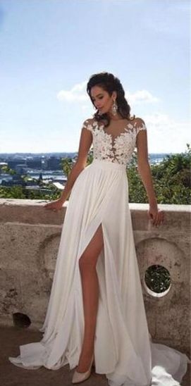 50 Bridal Dresses with Perfect Split Ideas 14 1