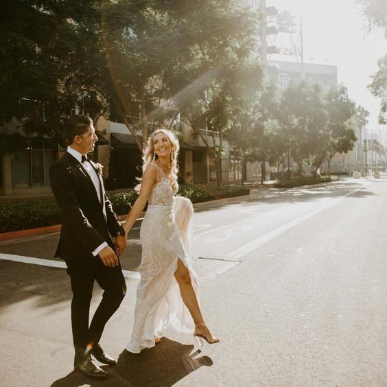 50 Bridal Dresses with Perfect Split Ideas 20