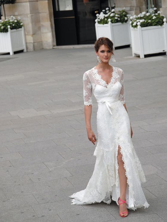 50 Bridal Dresses with Perfect Split Ideas 25