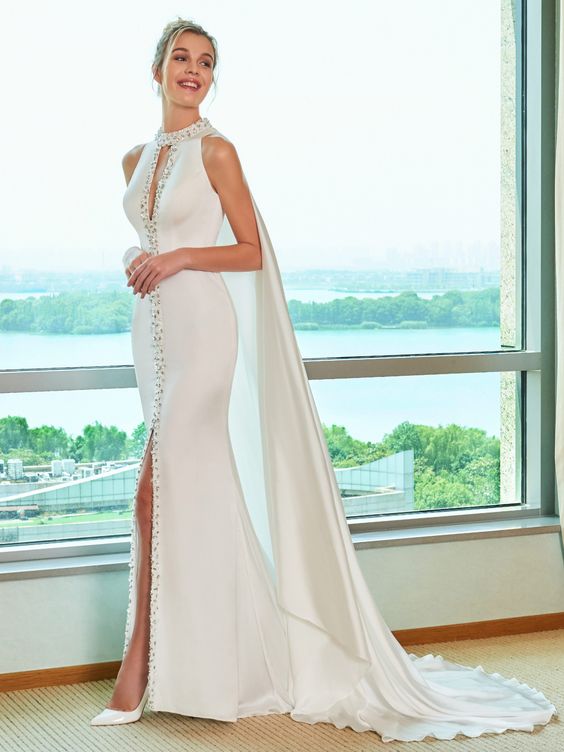 50 Bridal Dresses with Perfect Split Ideas 27 1