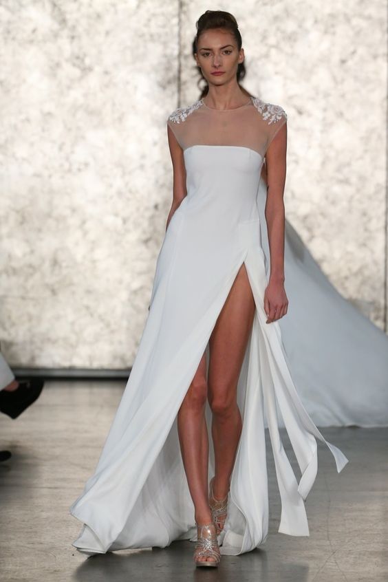 50 Bridal Dresses with Perfect Split Ideas 6 1