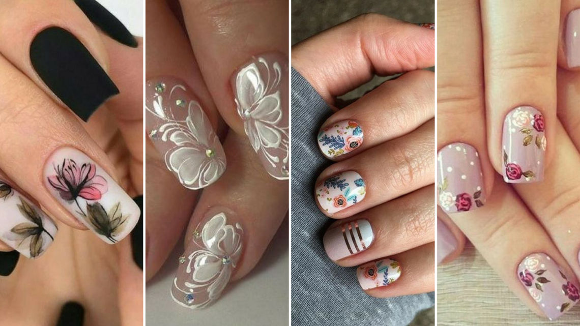 50 Floral Nail Art for Summer and Spring Ideas