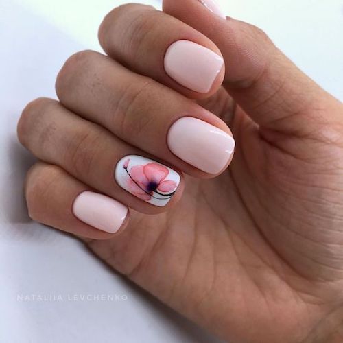 50 Floral Nail Art for Summer and Spring Ideas 24