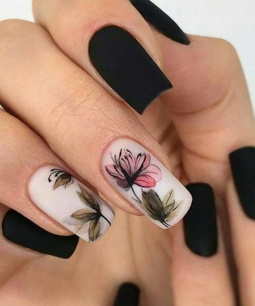 50 Floral Nail Art for Summer and Spring Ideas 4