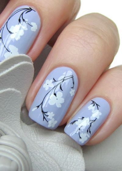 50 Floral Nail Art for Summer and Spring Ideas 50