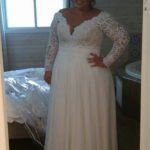 50 V Neck Bridal Dresses for Plus Size Ideas 11
