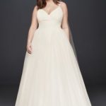 50 V Neck Bridal Dresses for Plus Size Ideas 12