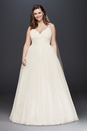 50 V Neck Bridal Dresses for Plus Size Ideas 12