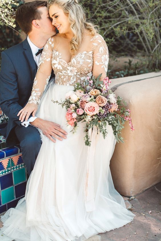 50 V Neck Bridal Dresses for Plus Size Ideas 15