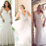 50 V Neck Bridal Dresses for Plus Size Ideas