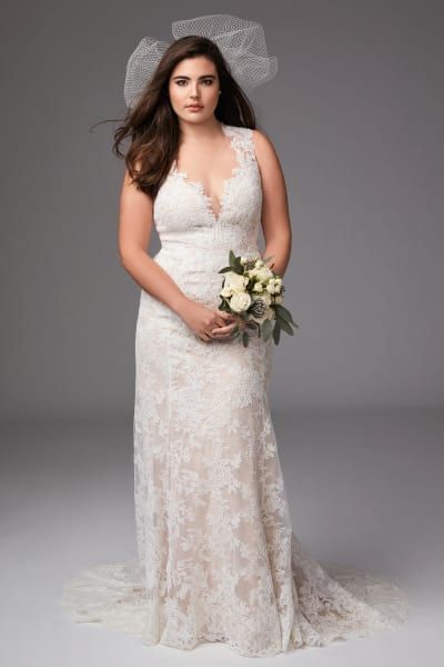 50 V Neck Bridal Dresses for Plus Size Ideas 16