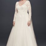 50 V Neck Bridal Dresses for Plus Size Ideas 18