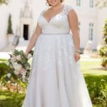 50 V Neck Bridal Dresses for Plus Size Ideas 19
