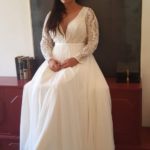 50 V Neck Bridal Dresses for Plus Size Ideas 26