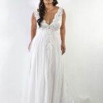 50 V Neck Bridal Dresses for Plus Size Ideas 31