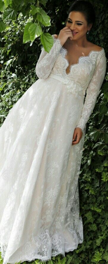 50 V Neck Bridal Dresses for Plus Size Ideas 34