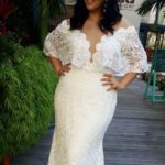 50 V Neck Bridal Dresses for Plus Size Ideas 4