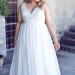 50 V Neck Bridal Dresses for Plus Size Ideas 40
