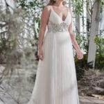 50 V Neck Bridal Dresses for Plus Size Ideas 46